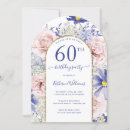Search for pink and gold 60th birthday invitations Feminine