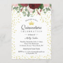 Search for burgundy roses quinceanera invitations 15th