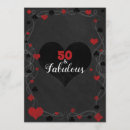 Search for casino 50th birthday invitations Hearts