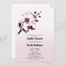 Search for white orchid bridal shower invitations Elegant