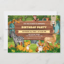 Search for wildlife birthday invitations Forest
