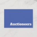Search for auctioneer business cards Auctions