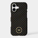 Search for black dots iphone cases Gold polka dots