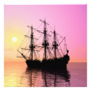 Search for pirate ship posters Sunset