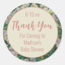 Search for pink and green baby shower stickers Flowers