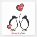 Search for penguin wedding stickers Heart
