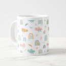 Search for rainbow with clouds mugs Fun
