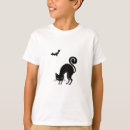 Search for black cat kids tshirts Halloween