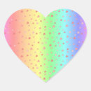 Search for rainbow pastel hearts stickers Pink