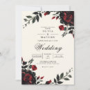 Search for dark romance invitations Botanical