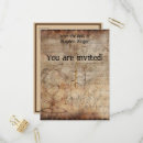 Search for distressed paper invitations Vintage
