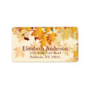 Search for fall leaves wedding return address labels Maple