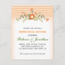 Search for peach rehearsal dinner invitations Modern