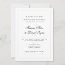 Search for ceremony wedding invitations Black and white