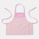 Search for pink plaid aprons Cute