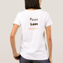 Search for peace womens tshirts Support