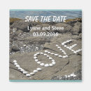 Search for save the date beach magnets Shells