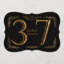 Search for 37th birthday invitations Gold