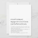 Search for customer appreciation invitations Simple