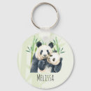 Search for panda bear key rings Black and white