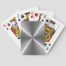 Search for metal playing cards Silver