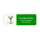 Search for martini return address labels Candy cane