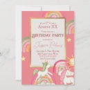 Search for pink unicorn invitations Unicorns