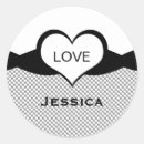 Search for black and white heart pattern stickers Hearts