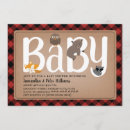 Search for buffalo plaid baby shower invitations Lumberjack