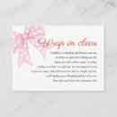 Search for no wrap baby shower enclosure cards Wrap in clear