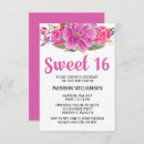 Search for modern sweet 16 invitations Flowers