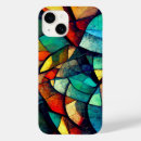Search for abstract stained glass iphone cases Blue