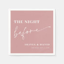 Search for dusty pink napkins Rehearsal dinner