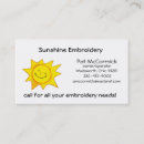 Search for sunshine business cards Orange