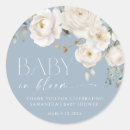 Search for boy baby shower favor stickers Baby in bloom