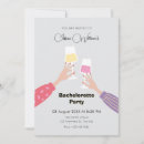 Search for champagne glass hen party invitations Bachelorette