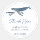 Search for baby shower whale stickers Thank you