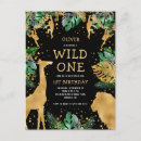 Search for black 1st birthday invitations Cute