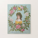 Search for vintage cards puzzles Floral