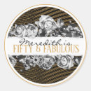 Search for elegant 50th birthday stickers Fifty years