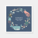 Search for under the sea baby shower napkins Watercolor