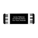 Search for musician return address labels Black