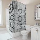 Search for geek shower curtains Math