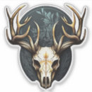 Search for deer skulls stickers Hunter