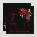 Search for red ribbon wedding invitations Chic