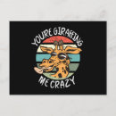 Search for funny giraffes postcards Giraffe lovers