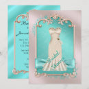Search for teal silver bridal shower invitations Chic