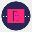 Search for pink monogram b stickers Initial