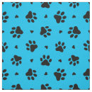 Search for blue dog paw print fabric Pets