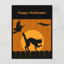Search for vintage cat art postcards Full moon